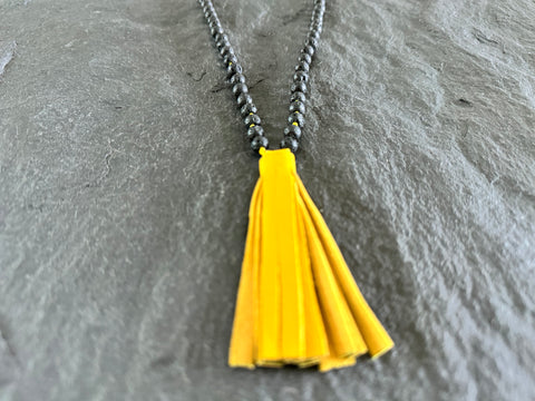 MALA LAVA YELLOW TASSEL