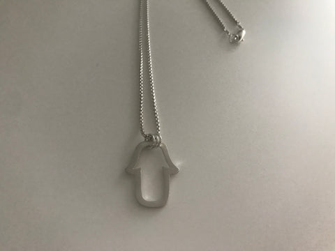 HAMSA BOX STERLING SILVER NECKLACE