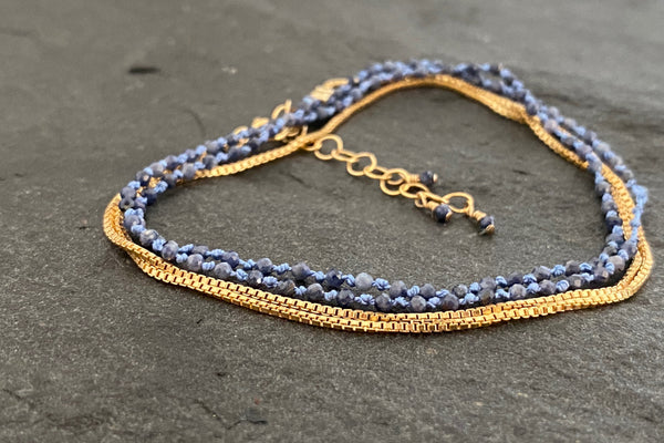 YIN YANG NECKLACE SAPPHIRE