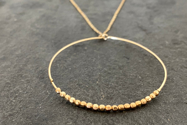 CIRCLE OF LIFE NECKLACE GOLD FILLED