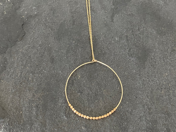 CIRCLE OF LIFE NECKLACE GOLD FILLED