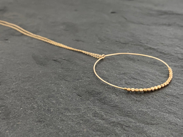 CIRCLE OF LIFE NECKLACE GOLD FILLED