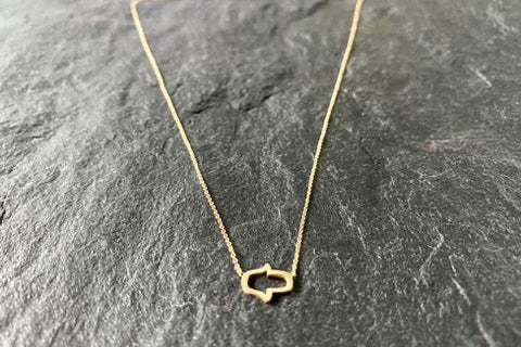 HAMSA 14K GOLD NECKLACE