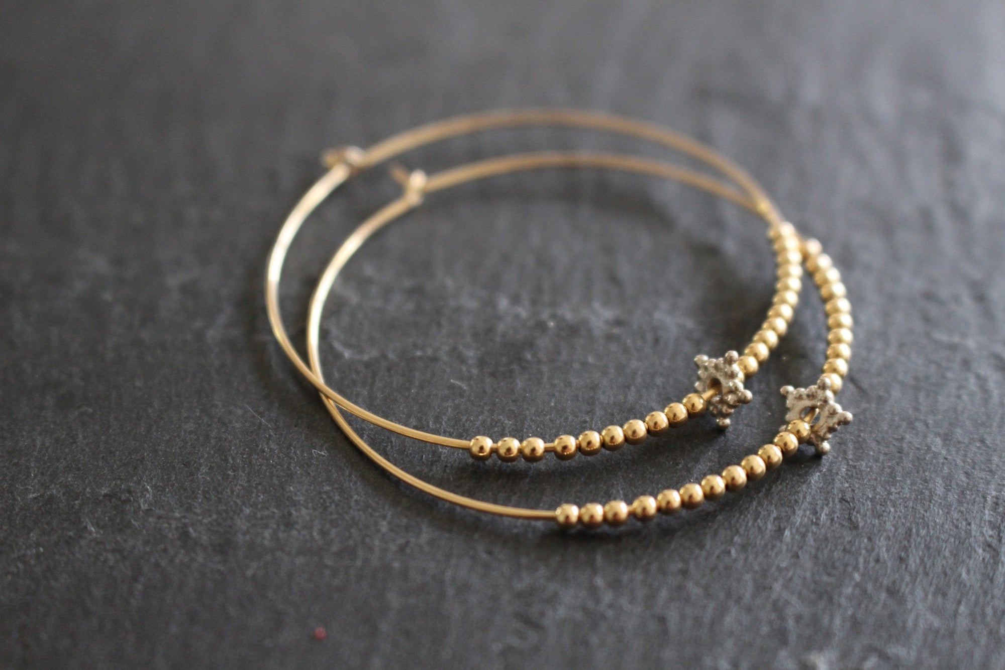 EARRING STAR HOOP