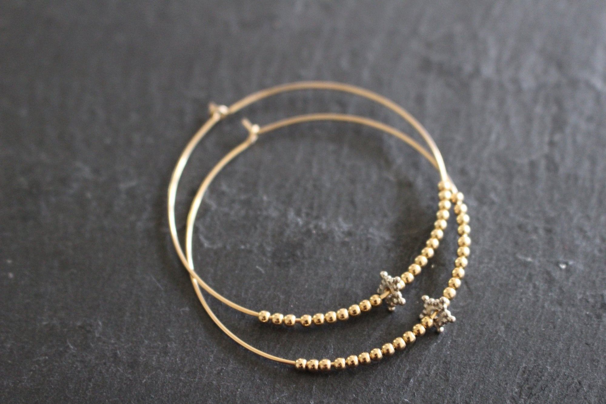 EARRING STAR HOOP