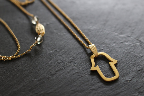 HAMSA VERMEIL NECKLACE