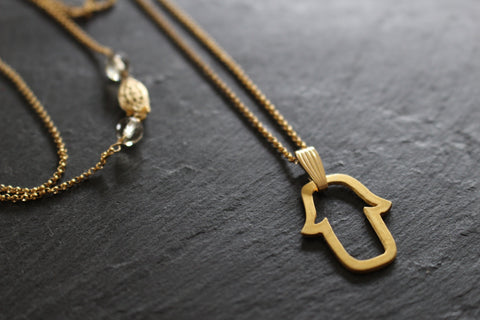 HAMSA VERMEIL NECKLACE