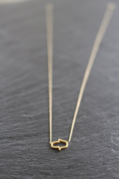 HAMSA 14K GOLD NECKLACE