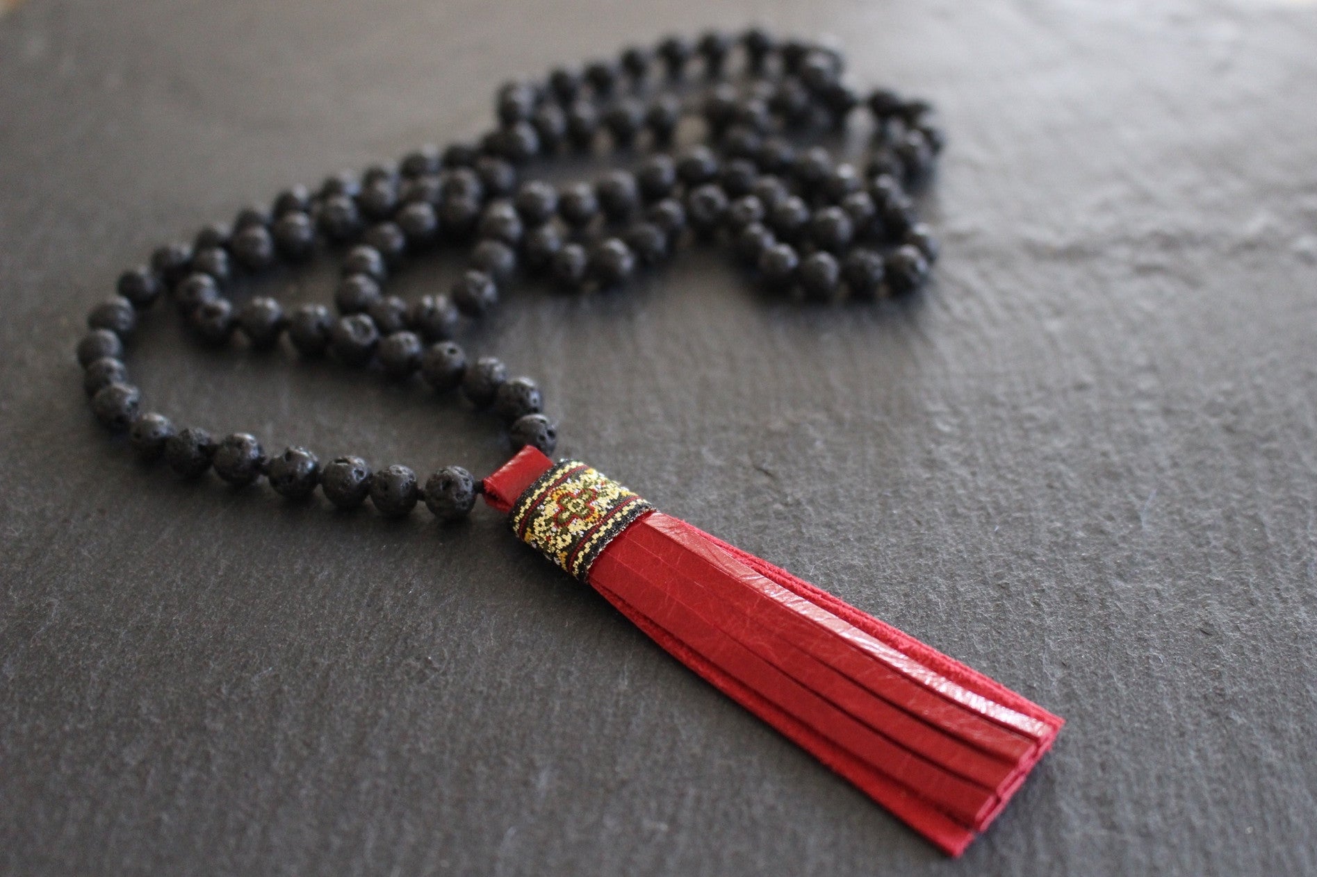 MALA LAVA RED TASSEL