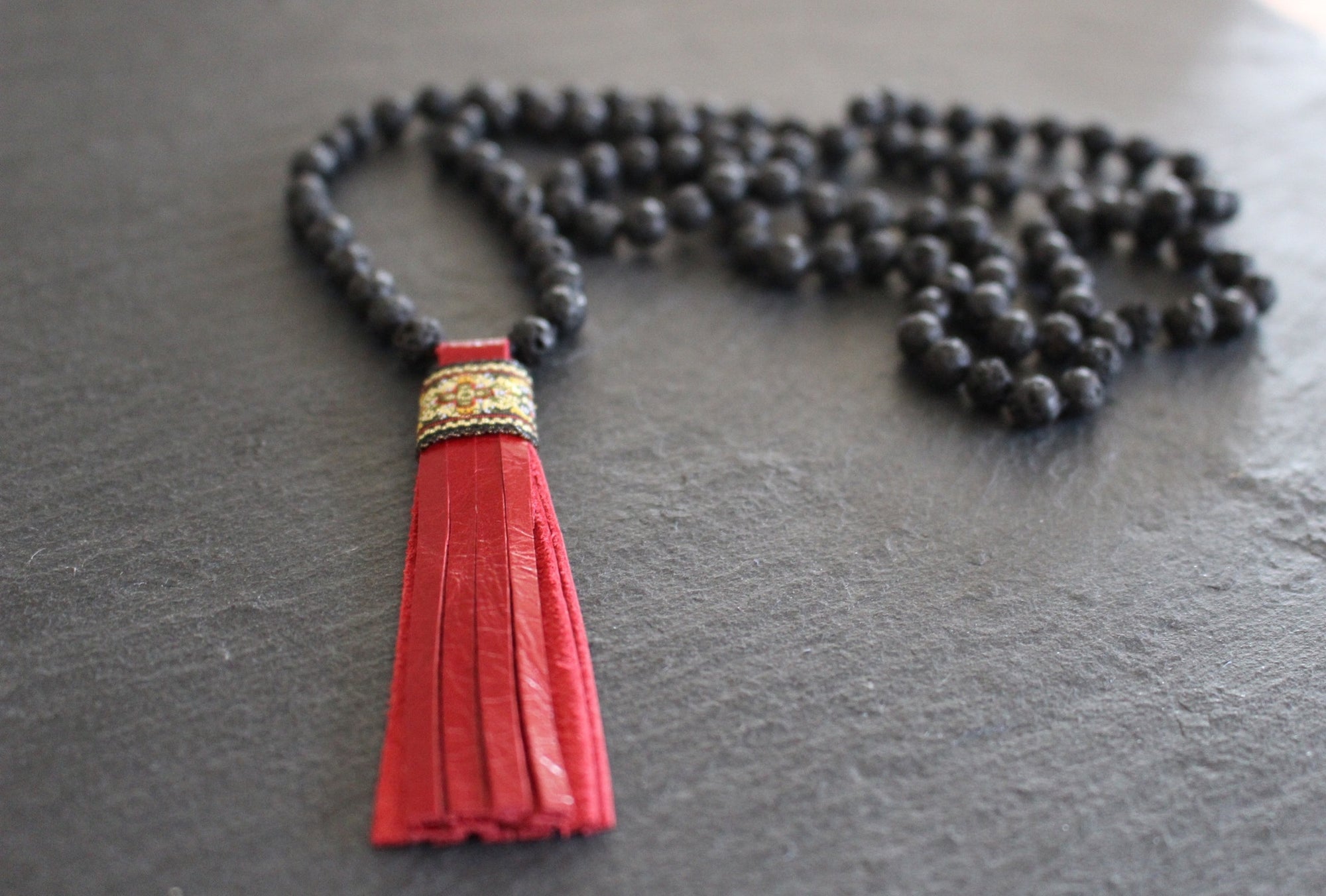 MALA LAVA RED TASSEL
