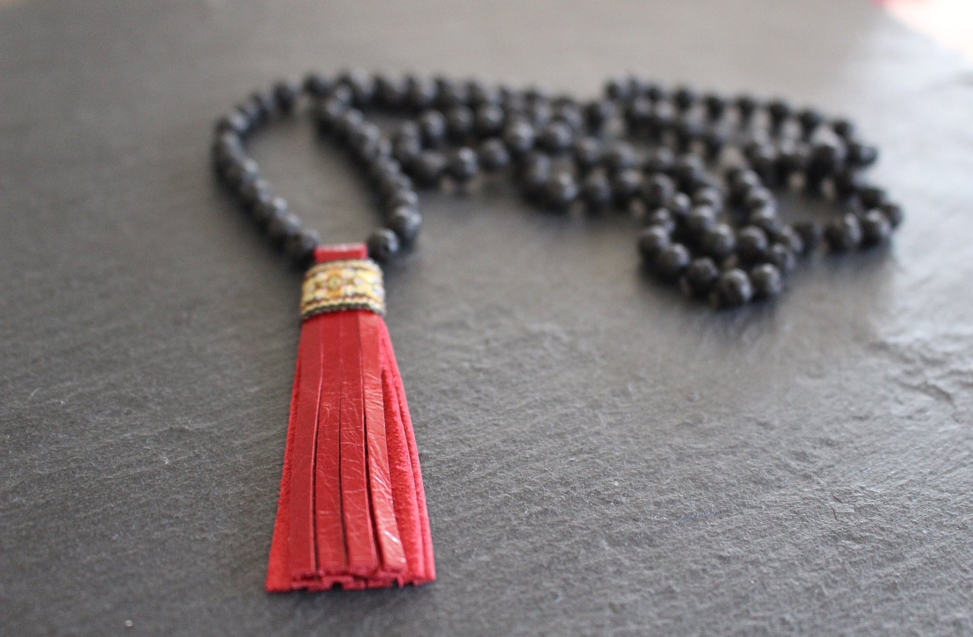 MALA LAVA RED TASSEL