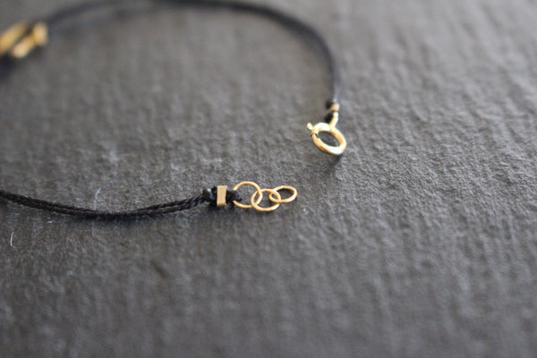 HAMSA 14K GOLD  SILK BRACELET